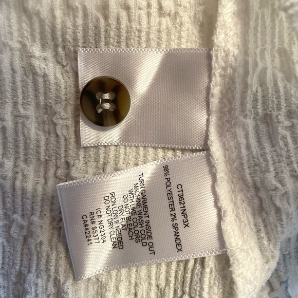 Sanctuary White Button Down Vest with Tie Front Detail - Picture 7 of 8